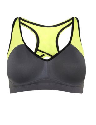 High Impact Padded Underwired Sports A-DD Bra with Cool Comfort ...