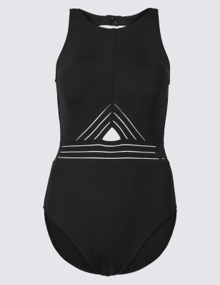 High neck padded on sale swimsuit