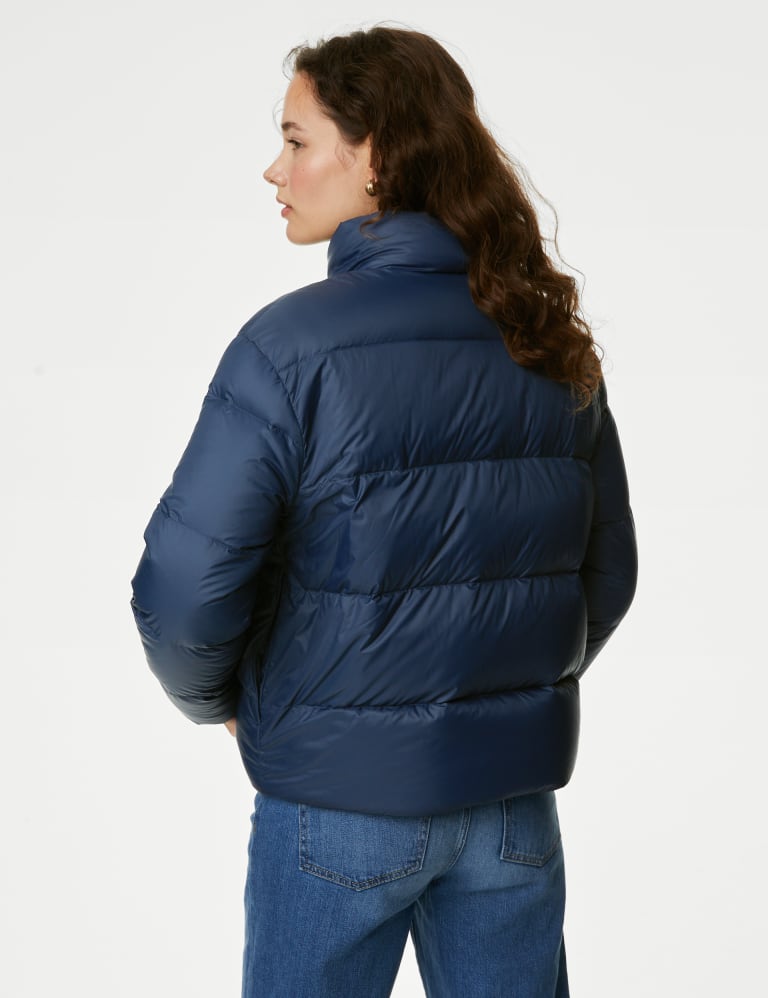 High Neck Short Puffer Coat Per Una M S