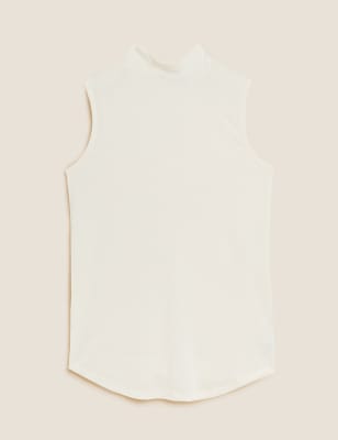 High Neck Sleeveless Vest Top M&S Collection M&S
