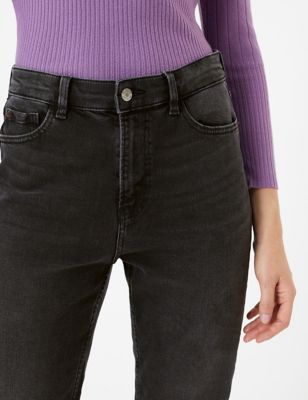 marks and spencer high waisted jeans
