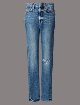 m&s straight jeans