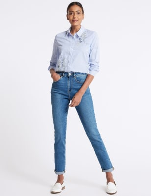 M and s store high rise jeans