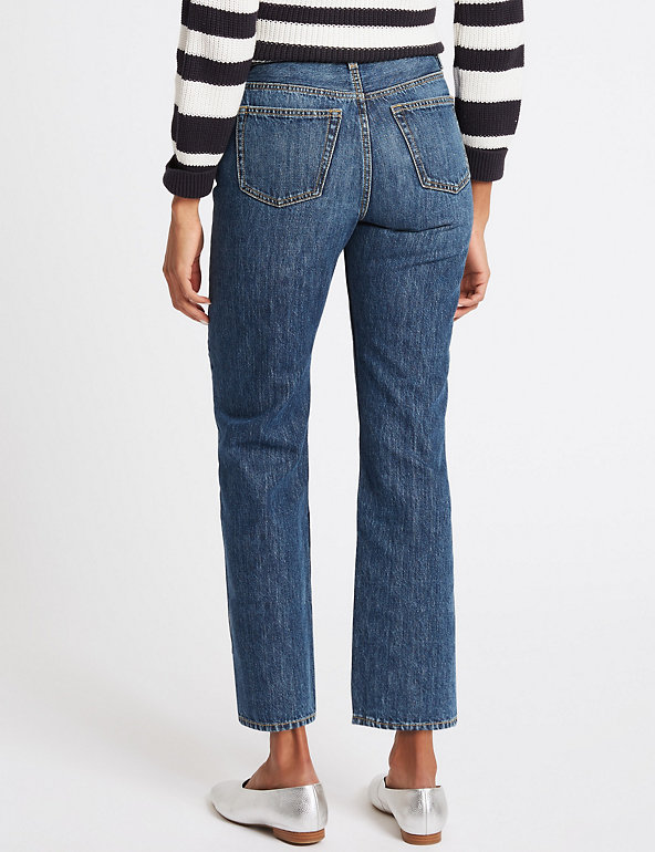M&S Autograph Straight Leg Sits Low On the Waist Comfort Stretch Jeans RRP £45 