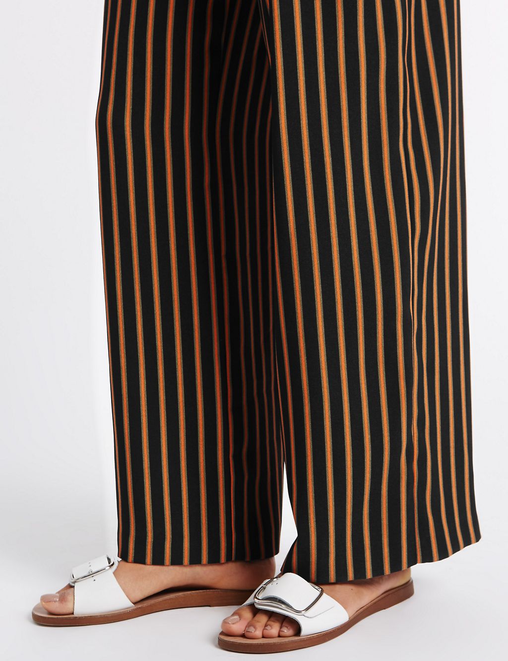 High Waist Striped Wide Leg Trousers 6 of 6