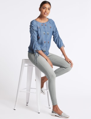 m&s super skinny high rise jeans