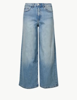 m and s wide leg jeans