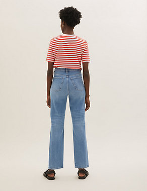 High Waisted Authentic Straight Leg Jeans Image 2 of 6