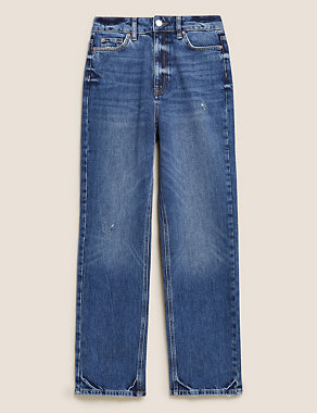 High Waisted Authentic Straight Leg Jeans Image 2 of 8
