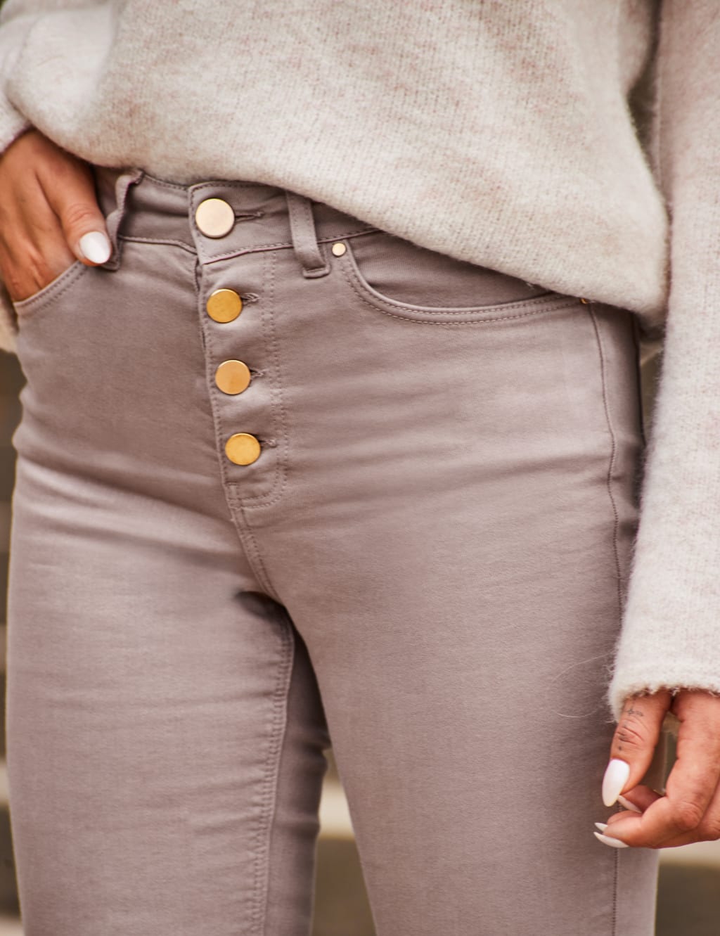 High waisted corduroy skinny hot sale jeans