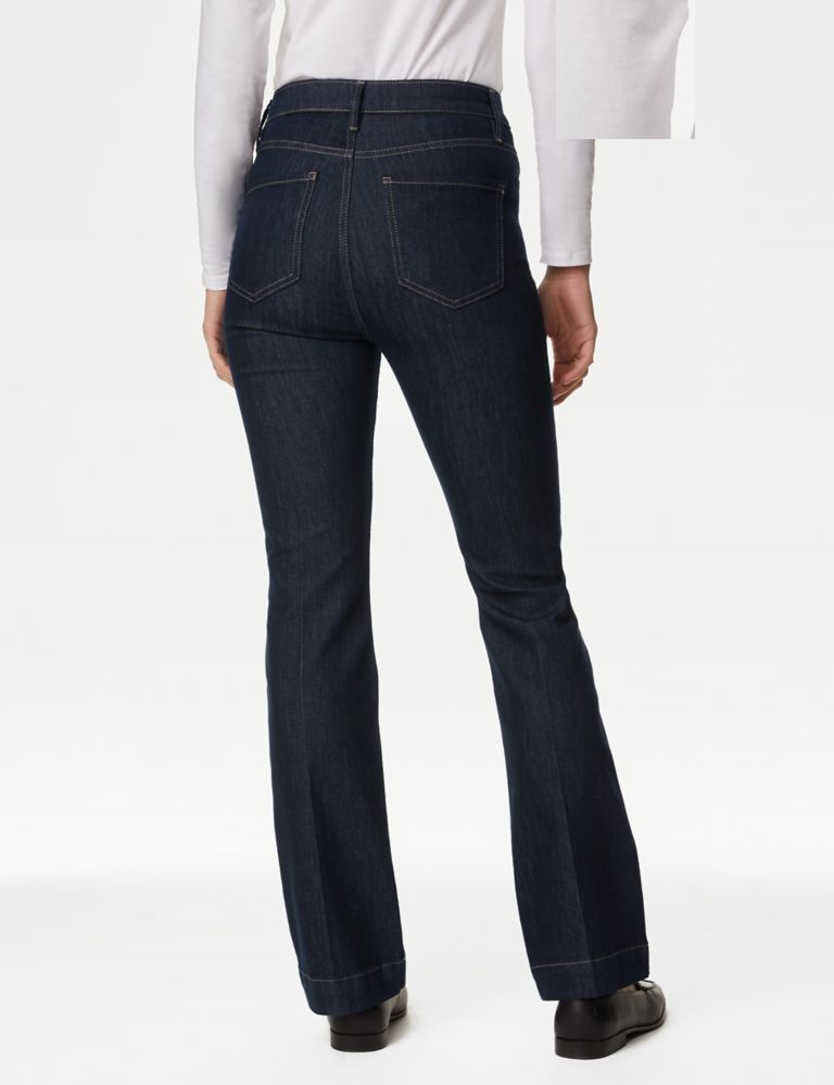 High Waisted Crease Front Flared Jeans 6 of 6