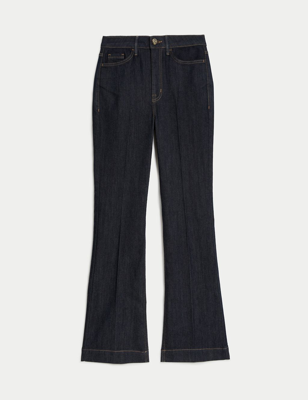 High Waisted Crease Front Flared Jeans 1 of 6
