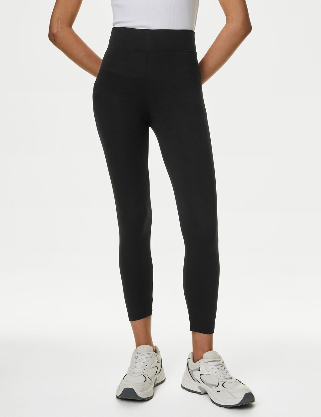 High Waisted Cropped Leggings 4 of 5