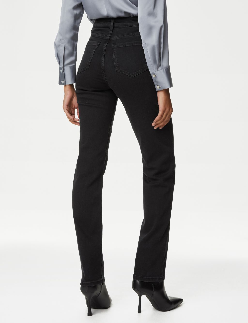 High Waisted Embellished Straight Leg Jeans 4 of 7