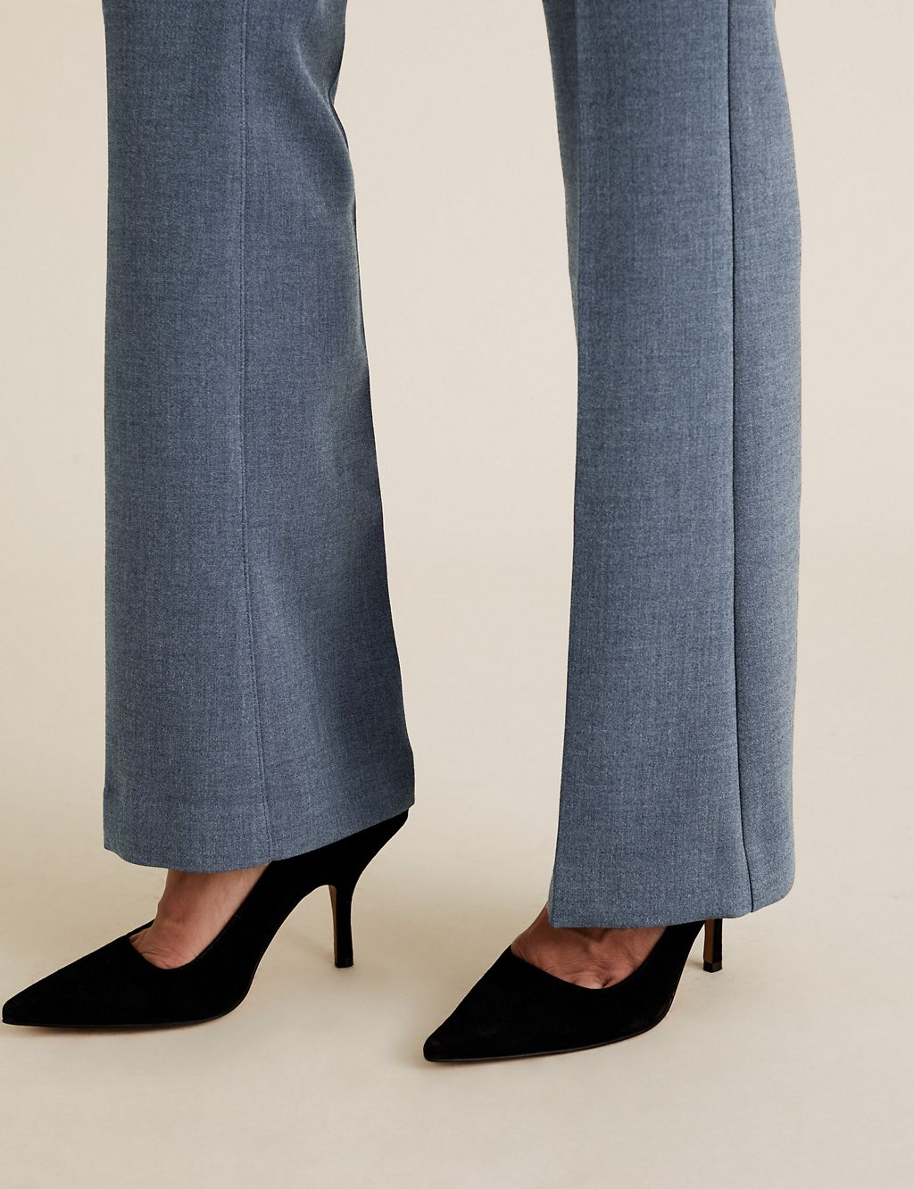High Waisted Flared Leg Trousers 5 of 6