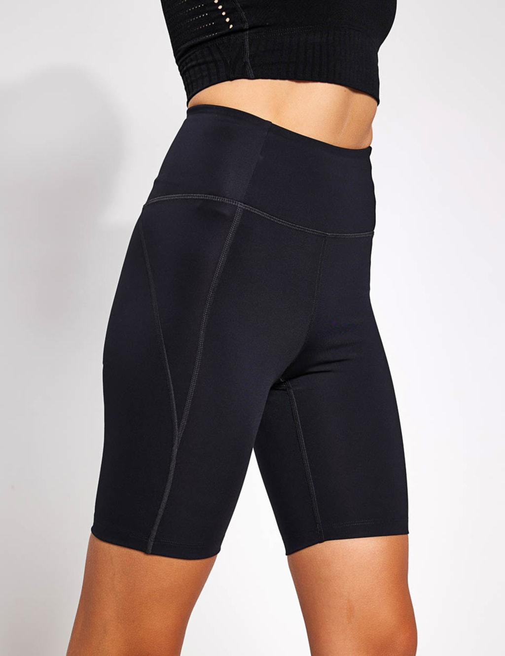 High waisted gym shorts sales