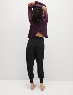 Cotton Rich High Waisted Wide Leg Joggers, Goodmove