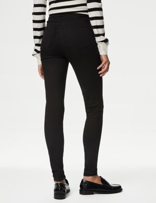 m and s black jeggings