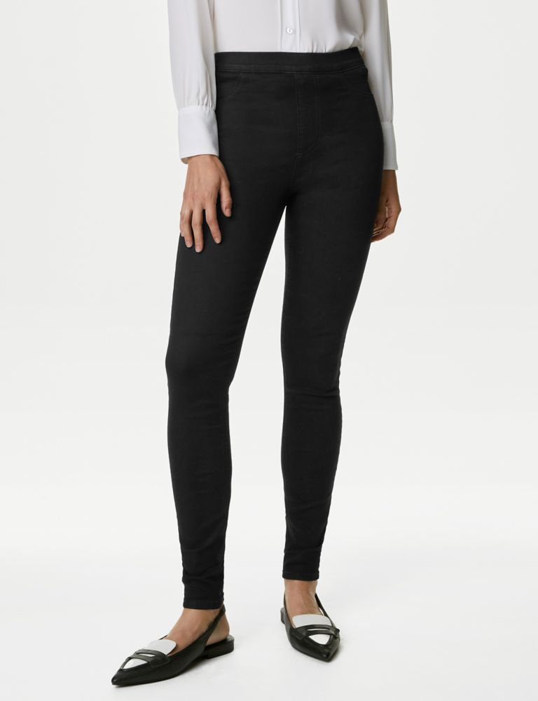 Buy Pieces Black High Waist Jeggings from the Next UK online shop