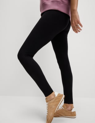 Black Performance - Drawstring High Waisted Leggings