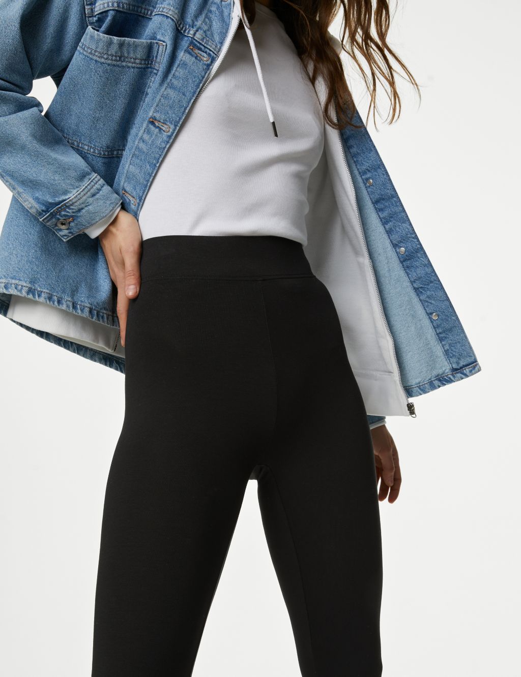2pk High Waisted Leggings, M&S Collection