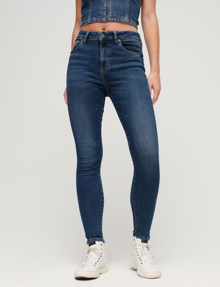 High Waisted Skinny Jeans 1 of 3