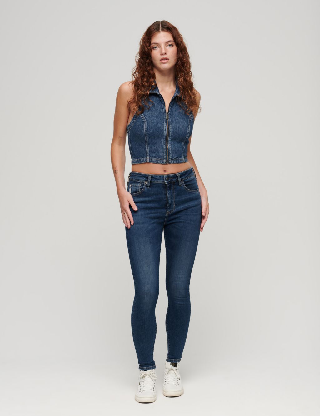High Waisted Skinny Jeans 1 of 3