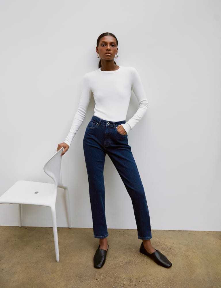 Organic top skinny jeans