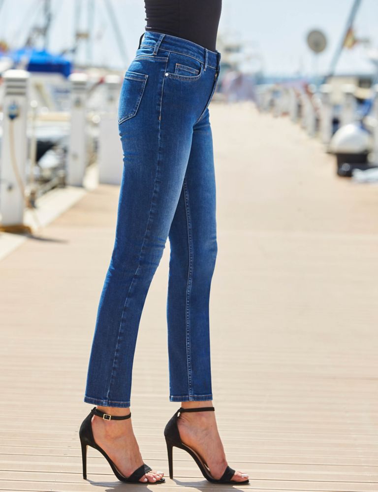 High Waisted Slim Fit Ankle Grazer Jeans 5 of 6