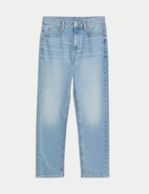 High Waisted Slim Fit Cropped Jeans Image 2 of 6