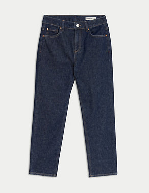 High Waisted Slim Fit Cropped Jeans Image 2 of 5
