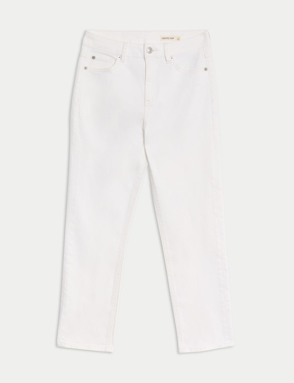 High Waisted Slim Fit Cropped Jeans 1 of 5