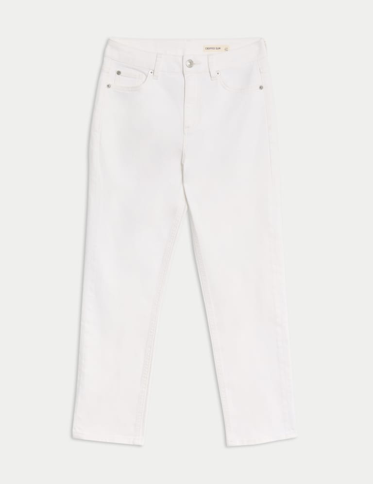 White cropped jeans m&s best sale