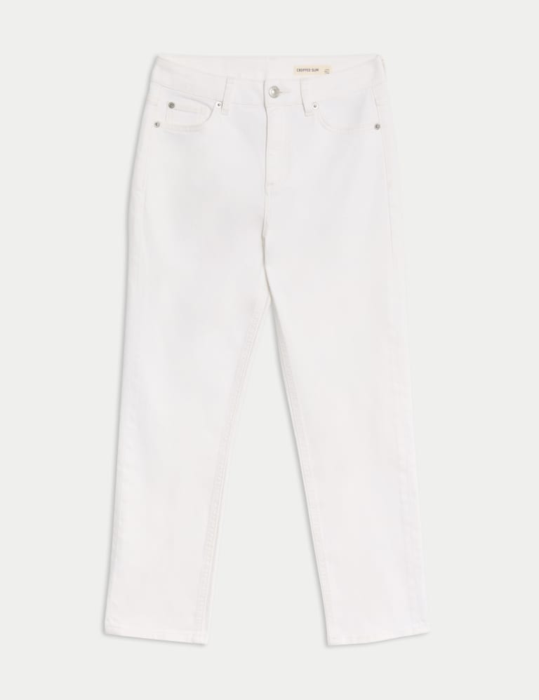 High Waisted Slim Fit Cropped Jeans 2 of 5