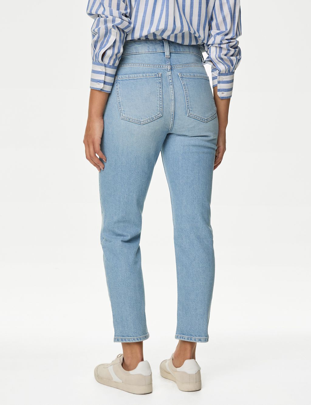 High Waisted Slim Fit Cropped Jeans 6 of 6