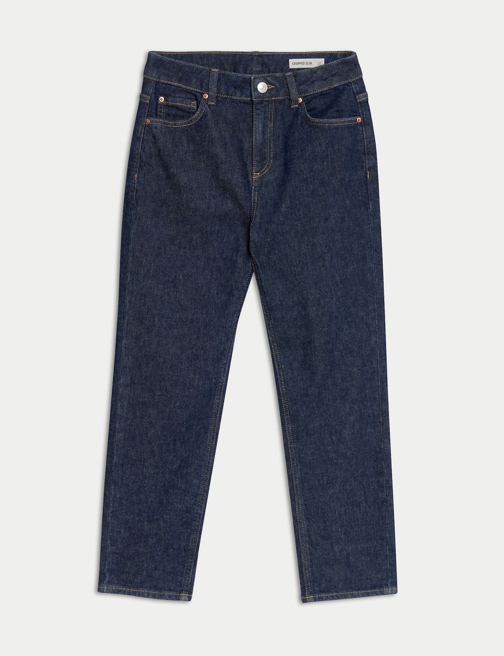 High Waisted Slim Fit Cropped Jeans 1 of 5