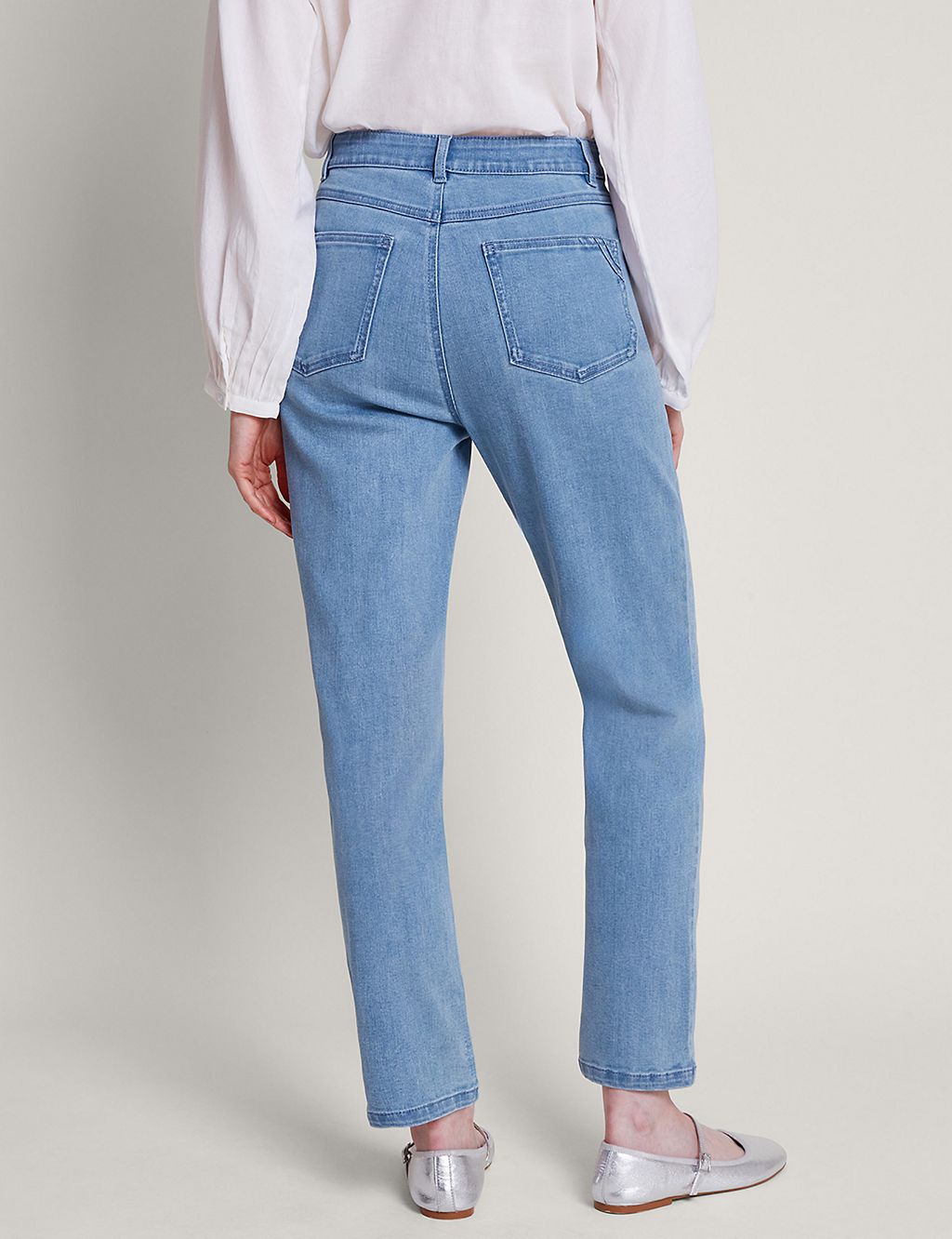 High Waisted Slim Fit Jeans 2 of 4