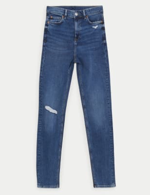 Magic Shaping High Waisted Straight Leg Jeans, M&S Collection