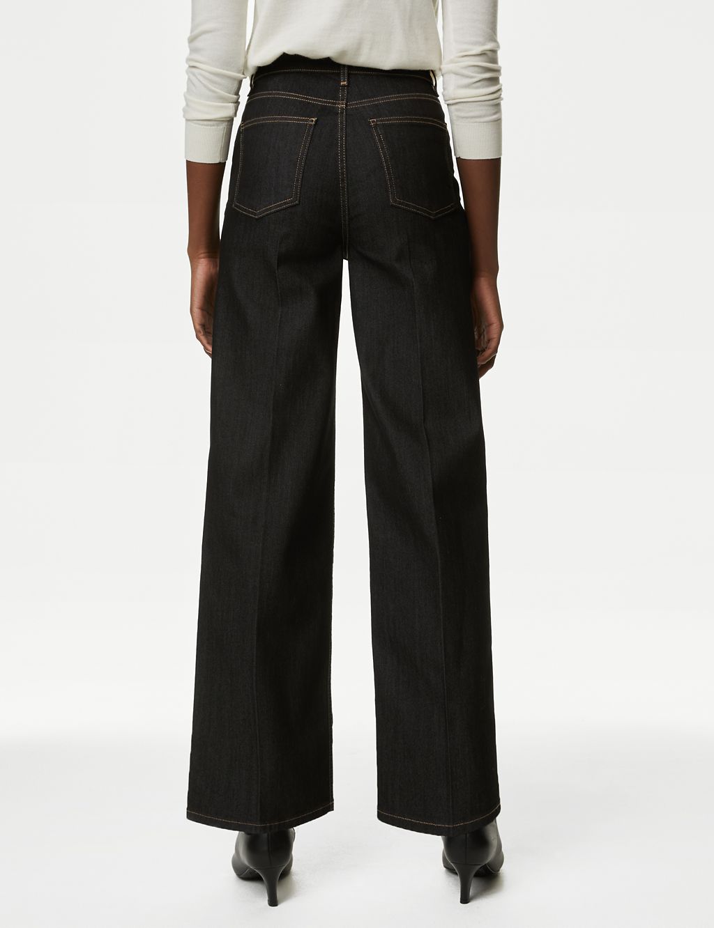 High Waisted Smart Wide Leg Jeans 5 of 5