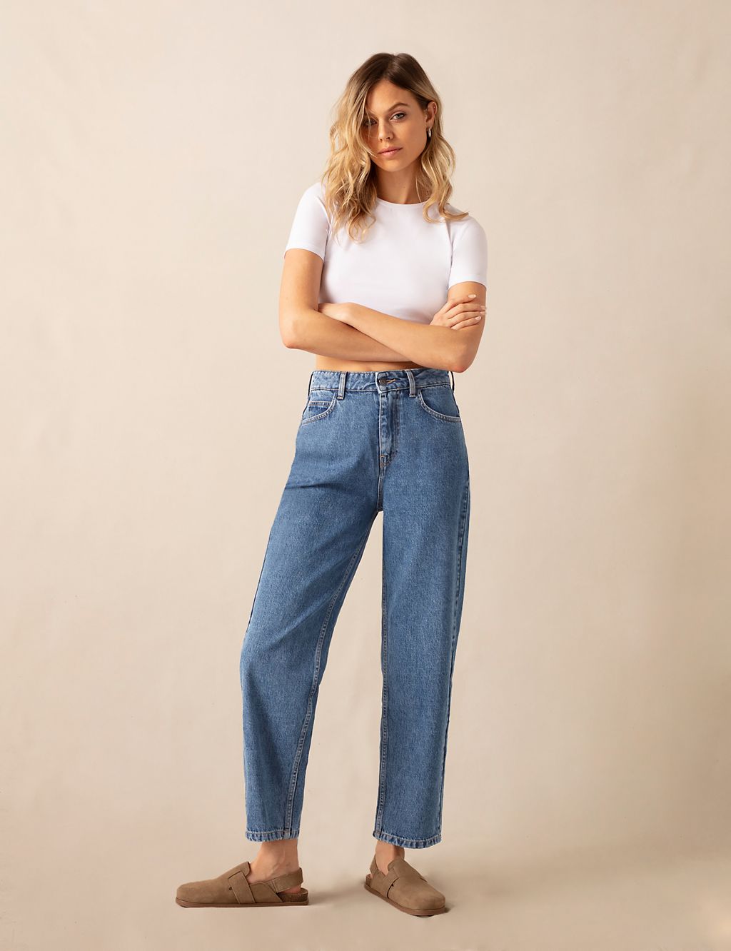 High Waisted Straight Leg Jeans 3 of 6