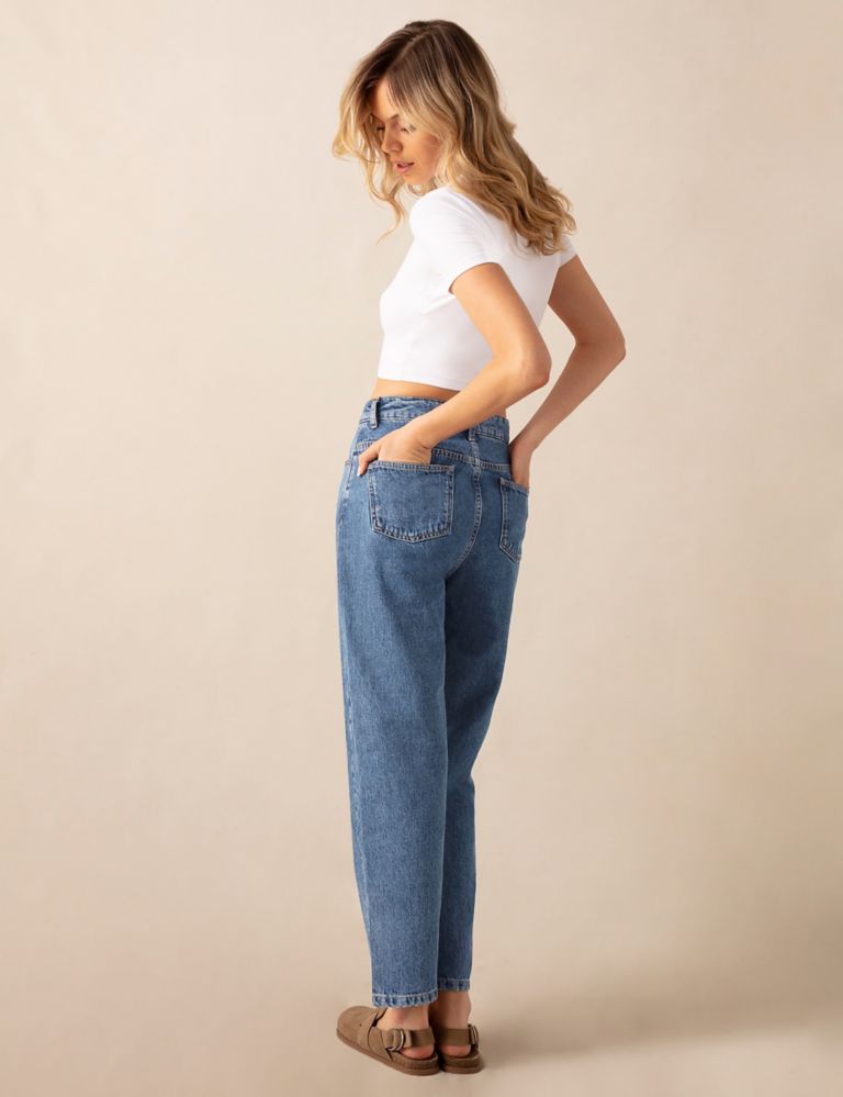 High Waisted Straight Leg Jeans 4 of 6