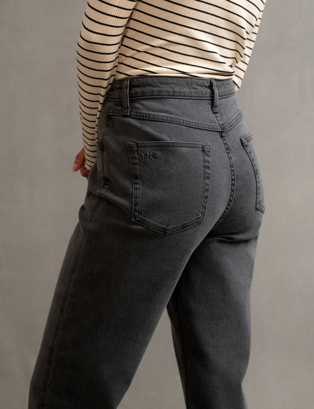 High Waisted Straight Leg Jeans 1 of 4