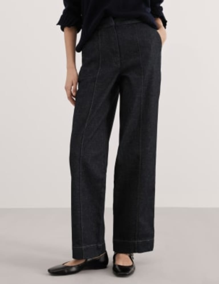 High Waisted Straight Leg Jeans JAEGER M S