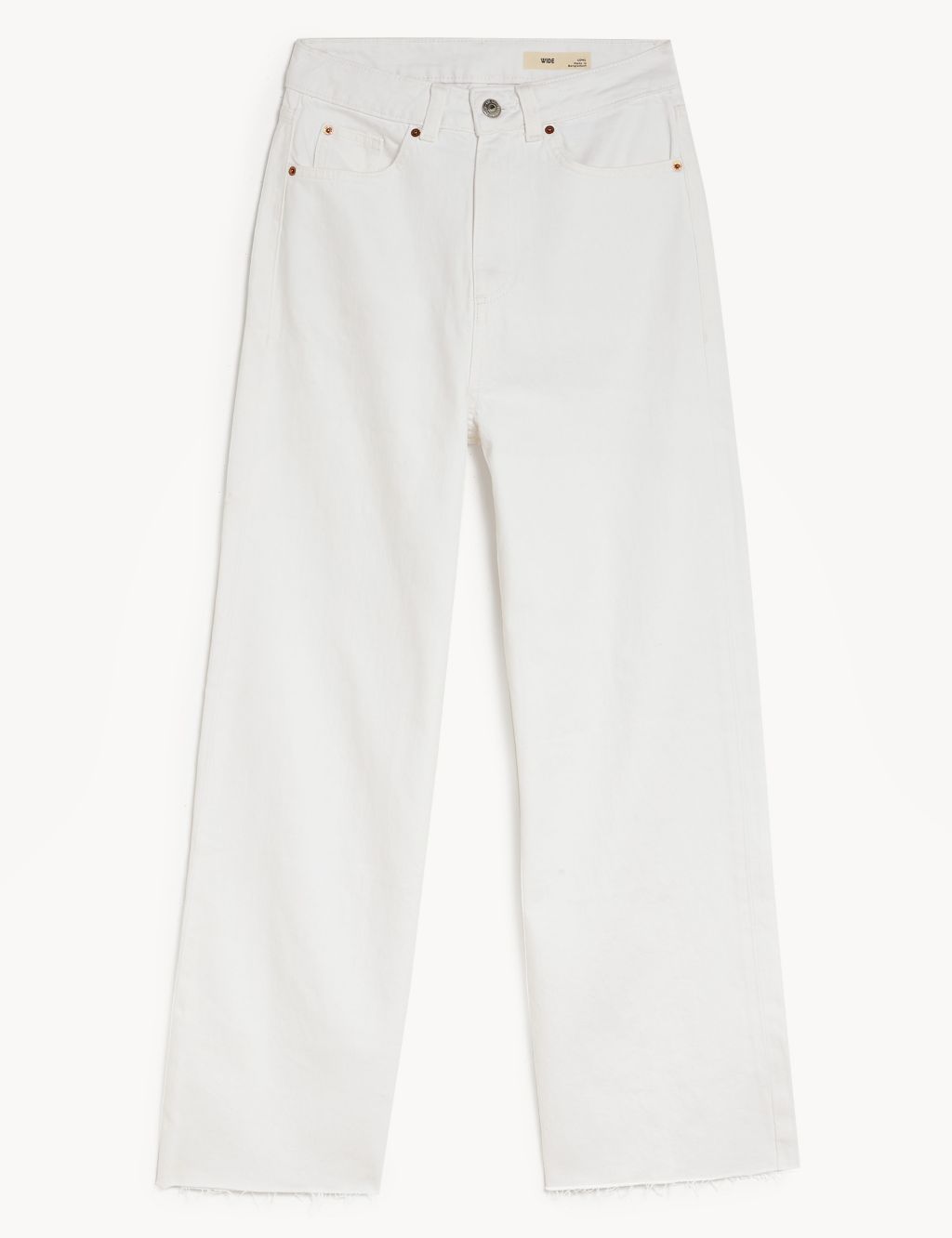 High Waisted Wide Leg Ankle Grazer Jeans | M&S Collection | M&S