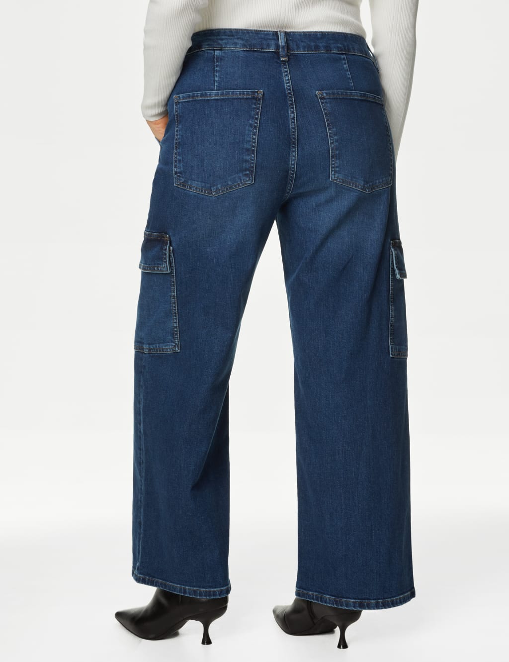 Marks and spencer wide leg cheap jeans