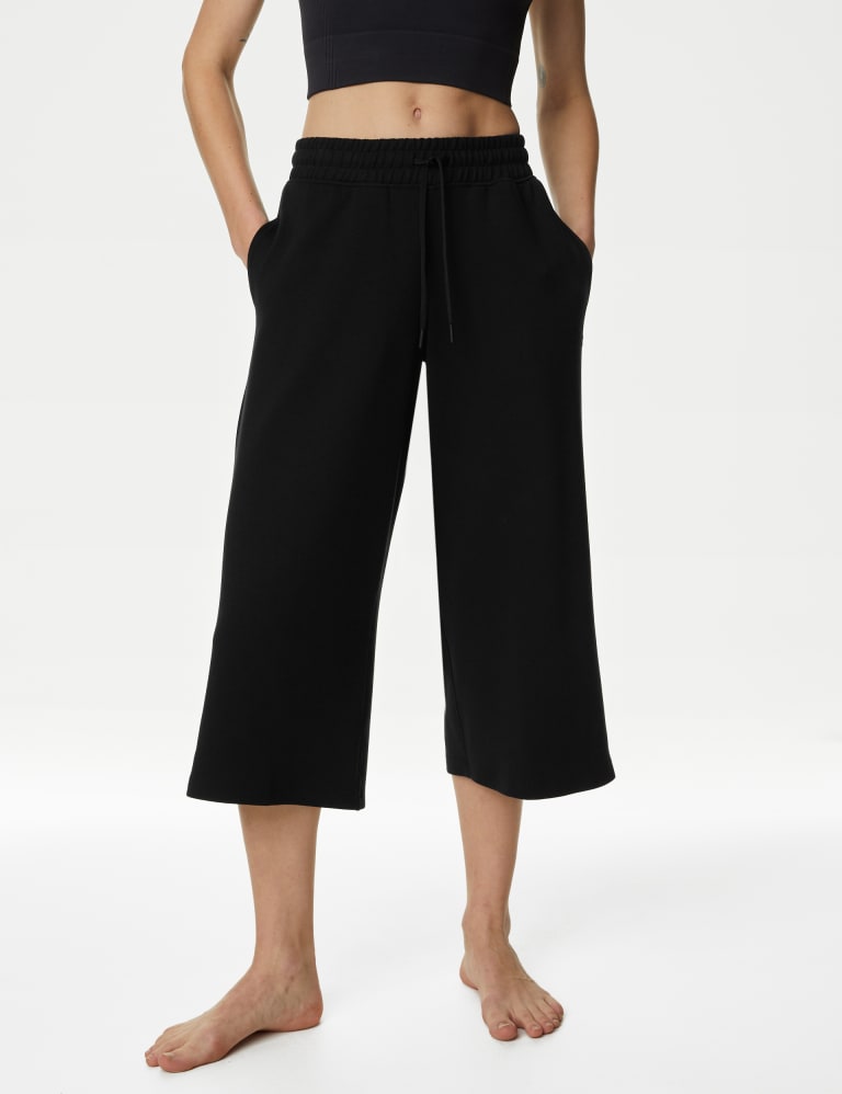 High waisted wide leg cropped pants new arrivals
