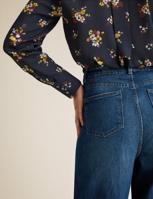 m and s wide leg jeans