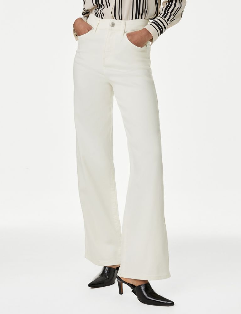 High Waisted Wide Leg Jeans 3 of 5