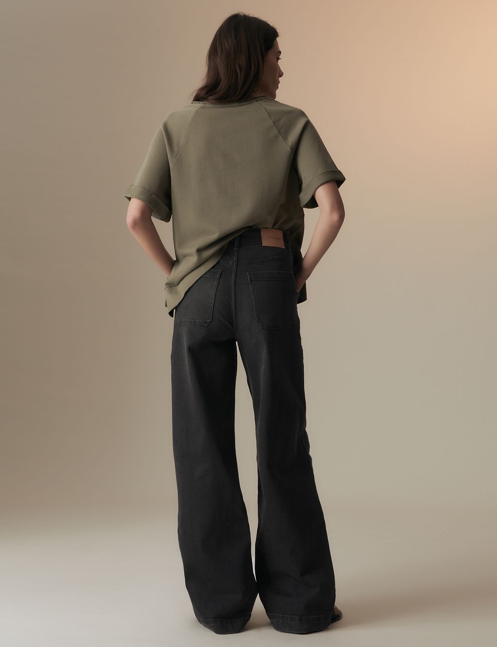 High Waisted Wide Leg Jeans 2 of 6