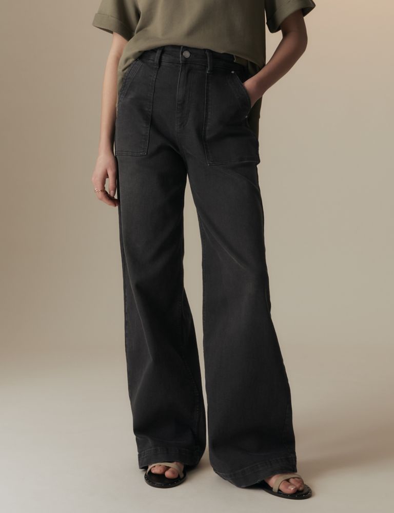 High Waisted Wide Leg Jeans 5 of 6